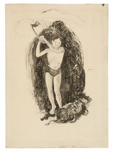 Mand med en økse af Paul Gauguin