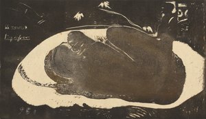 Manao Tupapau Hun er hjemsøgt af en ånd, 1893-1894. af Paul Gauguin
