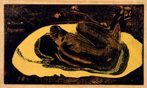 Manao Tupapau Spirit of the Dead ser, 1893-1894. af Paul Gauguin