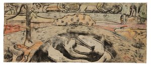 Manao tupapau (Hun tænker på spøgelset eller Spøgelset tænker på hende) af Paul Gauguin