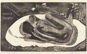 Manoa Tupapau (Hun er hjemsøgt af en ånd) af Paul Gauguin
