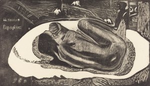 Manoa Tupapau Hun er hjemsøgt af en ånd, 18941895. af Paul Gauguin