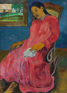 Tahitiansk:  Faaturuma melankolsk af Paul Gauguin