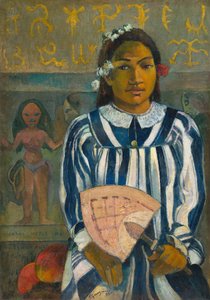 Tehamana har mange forældre eller forfædrene til Tehamana, 1893. af Paul Gauguin