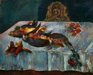 Stilleben med eksotiske fugle af Paul Gauguin