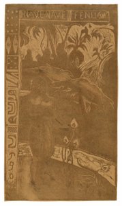 Nave nave fenua (Delightful Land), fra Noa Noa Suite af Paul Gauguin