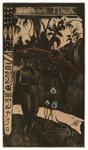 Nave nave fenua (Dejligt land), fra Noa Noa-suiten af Paul Gauguin