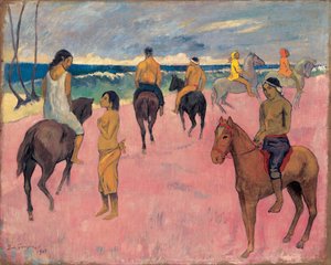 Til hest ved Strand II. af Paul Gauguin