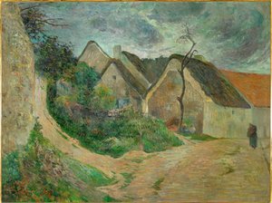 Osny, chemin montant (olie på lærred) af Paul Gauguin