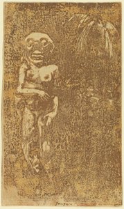 Oviri (The Savage) [recto] af Paul Gauguin