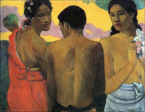 P. Gauguin, Tre Tahitianere af Paul Gauguin