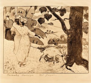 Pastoraler Martinique af Paul Gauguin