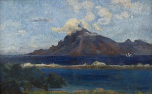 Fransk: Paysage de Te vaa af Paul Gauguin
