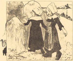 Bretagnes fornøjelser (Joies de Bretagne) af Paul Gauguin