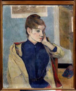 Portræt af Madeleine Bernard Maleri af Paul Gauguin (1848-1903) 1888 Søn. 0,72 x 0,58 m. Grenoble. Museum for Skønne Kunster af Paul Gauguin