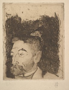 Portræt af Stéphane Mallarmé, 1891. af Paul Gauguin