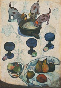 Stilleben med tre hvalpe af Paul Gauguin