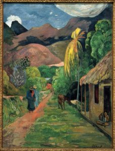 Vej ind i bjergene af Paul Gauguin