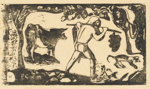 Tahitian Carrying Bananas (bæreren af ​​fei) af Paul Gauguin