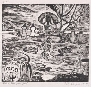 Tahitian Series: Offers to a God. af Paul Gauguin