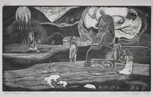 Tahiti-serien: Tilbedelse. af Paul Gauguin