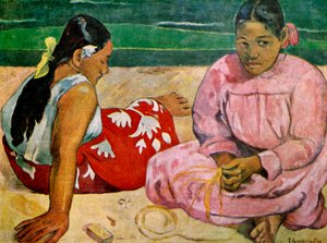 Tahitianske kvinder på stranden, 1891 1939. af Paul Gauguin