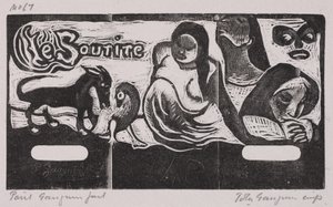 Tahiti- og Noa Noa-serien, Smilet (træsnit) af Paul Gauguin