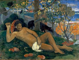 Dronningen. Kongens kone. Maleri af Paul Gauguin (1848-1903) af Paul Gauguin