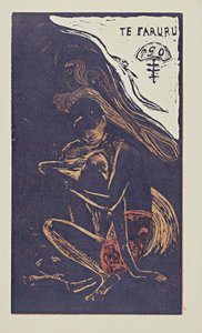Te Faruru Her elsker vi fra serien Noa Noa, 1893-1894 af Paul Gauguin