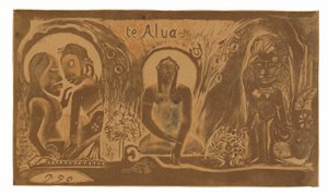 Te atua (Guden), fra Noa Noa Suite af Paul Gauguin