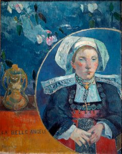 The Beautiful Angele (Olie på lærred af Paul Gauguin