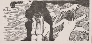 De sorte klipper. af Paul Gauguin