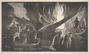 Djævelen taler, 1893-94. af Paul Gauguin