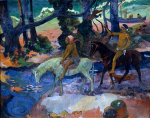Ford The Flight, 1901. af Paul Gauguin