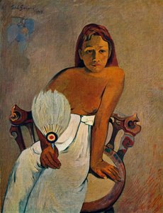 Pigen med fan, 1902 af Paul Gauguin