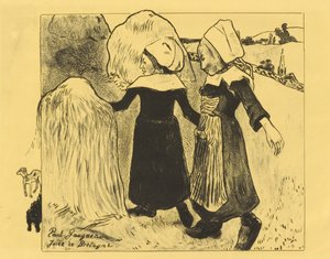 Bretagnes glæder af Paul Gauguin