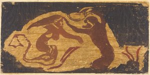 Die Meerjungfrau und der Affe af Paul Gauguin