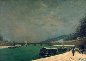 Seinen nær Pont de Jena, 1875. af Paul Gauguin