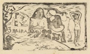 Titelside til Le Sourire Smilets titel, i eller efter 1895. af Paul Gauguin
