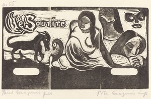 Titelside til Le Sourire Smilets titel, i eller efter 1895. af Paul Gauguin