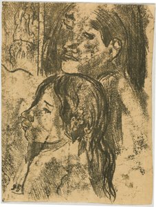 To markiser [recto] af Paul Gauguin