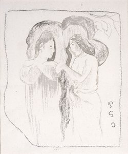 To Tahitianske kvinder, ca. 1894 af Paul Gauguin