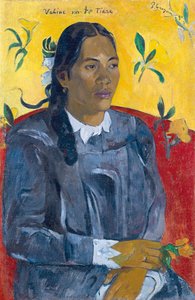 Blomstens kvinde Kvinde med en blomst. af Paul Gauguin
