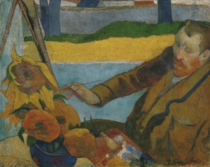 Vincent van Gogh maler solsikker af Paul Gauguin
