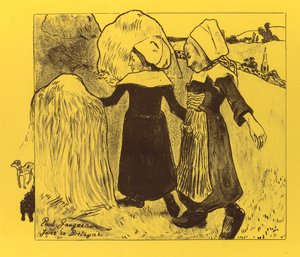 Volpini Suite: Joys of Brittany Joys of Brittany, 1889. af Paul Gauguin