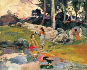 Kvinder ved floden af Paul Gauguin