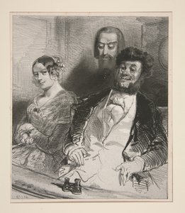 På Théâtre-Français... af Paul Gavarni