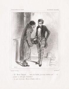 parisisk nonsens: Ah! Monsieur Radiguet, 1847. af Paul Gavarni