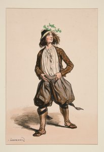 GEDEFARDE. Stråhat. af Paul Gavarni