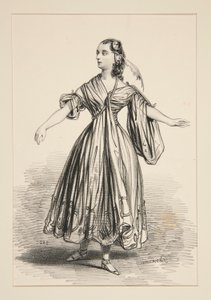 KOSTUME AF MADEMOISELLE DEJAZET. Rolle af L af Paul Gavarni